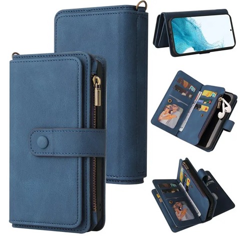 Samsung Galaxy S24 FE Case Executive Suede Blue