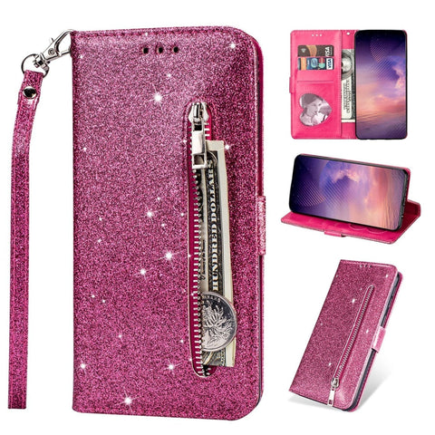 iPhone 15 Pro Case Glitter Hot Pink