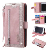 Samsung Galaxy A52 Case Glitter Pink Wallet