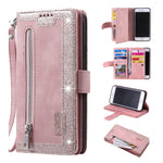 Oppo A73 Case Glitter Pink Wallet