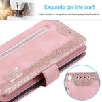 Oppo A73 Case Glitter Pink Wallet