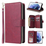 Huawei Y9 Prime Case Premium Wallet Wine