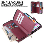 Huawei Y9 Prime Case Premium Wallet Wine