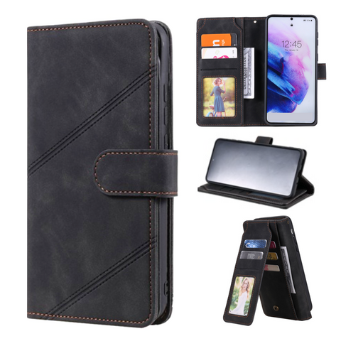 Samsung Galaxy A22 4G Case Flip Wallet Charcoal