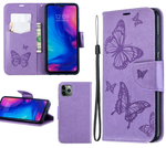 Samsung Galaxy A22 Case 4G Purple Butterflies