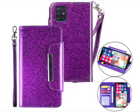Samsung Galaxy S21 Case Glitter Purple